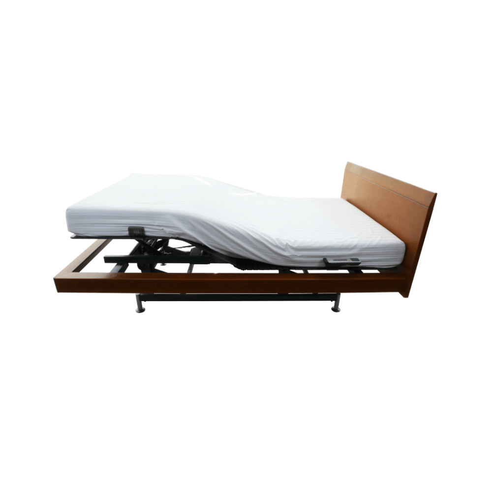 เตียงผู้ป่วยไฟฟ้า PARAMOUNT BED รุ่น Intime 7000 สี ไม้ พร้อมที่นอน รุ่น SMART SLEEP